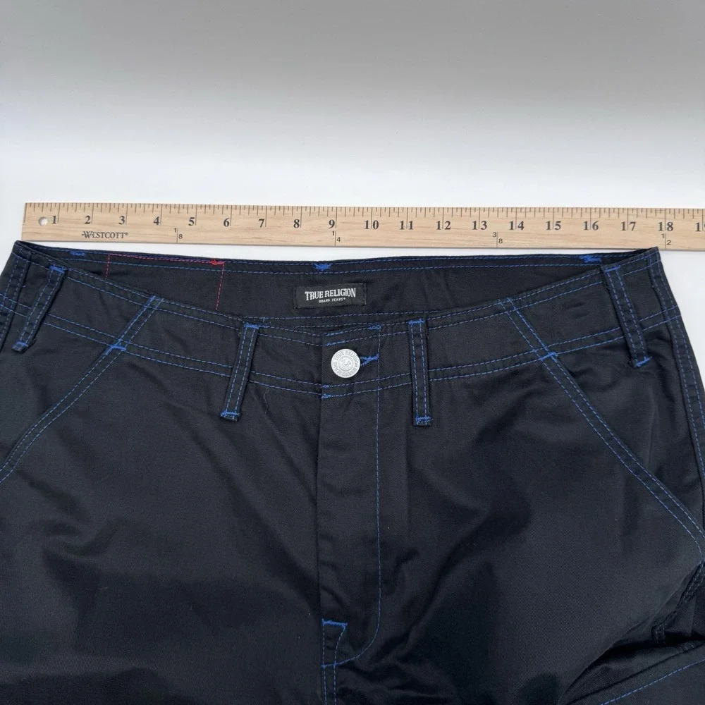 True Religion Black Cargo Pants